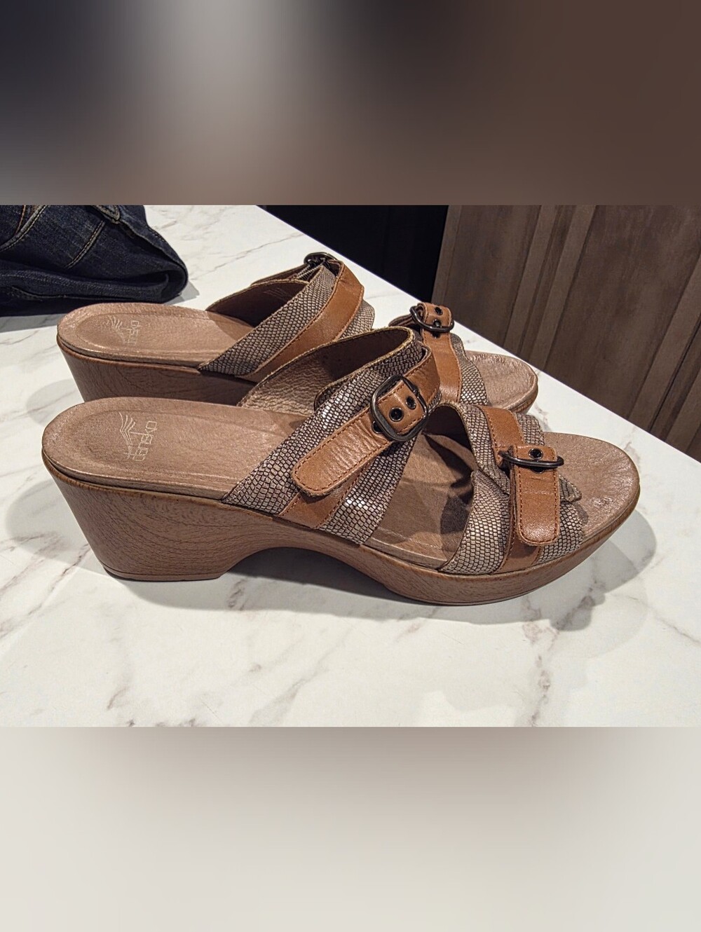 Dansko Jessie Womens Sandals Leather Strappy Buckle Size 41